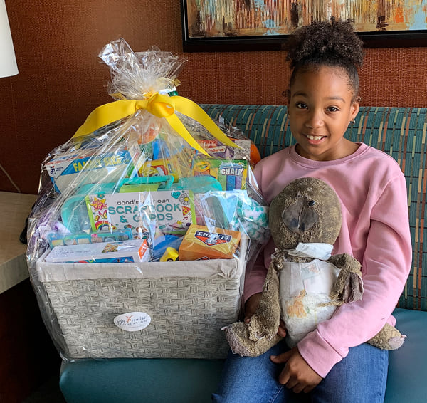 Chartway’s We Promise was thrilled to put together the ultimate basket of treats and activities for Saani to enjoy during her stay at the Breakers Resort.