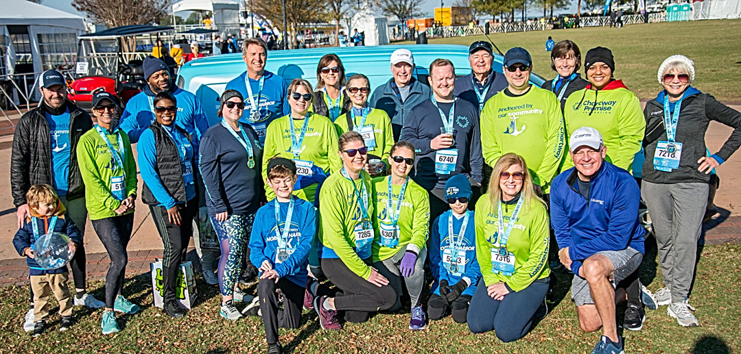 Dozens of Chartway team members and their family members either ran or volunteered for the Chartway Norfolk Harbor Race Weekend.