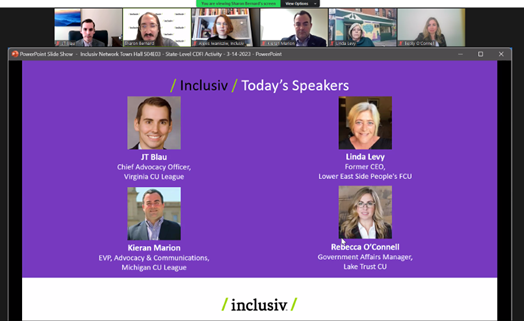 League Chief Advocacy Officer JT Blau was a featured panelist on a Community Development Financial Institutions webinar hosted today by Inclusiv.