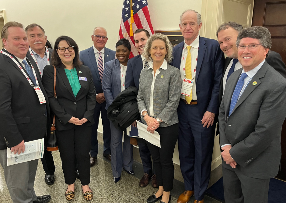 League and credit union representatives met today with Rep. Jennifer Kiggans (R-2nd) as part of our "Hike The Hill" efforts at CUNA GAC. Participating credit unions include ABNB Federal Credit Union, BayPort Credit Union and Chartway Credit Union. 