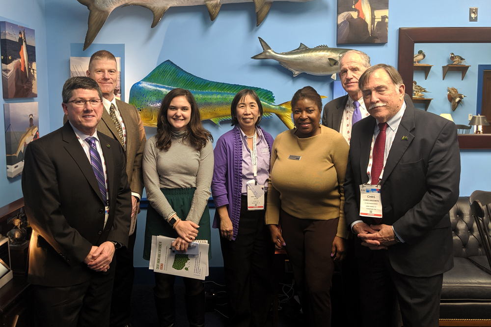 Great to catch up with Rep. Rob Wittman's wonderful staff today! The League and member credit unions took time at CUNA GAC to cover issues like reg relief, CU tax status with lawmakers. Thanks to ABNB FCU, BayPort CU, Langley FCU and Northwest FCU for sharing the Credit Union Difference!