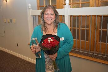 Leigh Ann Graham was recently recognized with the Virginia Credit Union League's Farley Award.