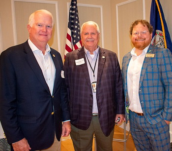 Our thanks to Dels. Scott Wyatt (left) and Buddy Fowler (center) for joining us at our Richmond Legislative Reception.