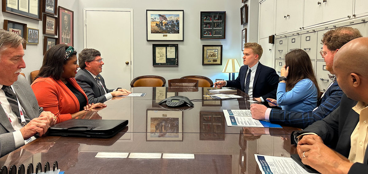 Credit unions meet with key staff members for Rep. Bobby Scott.