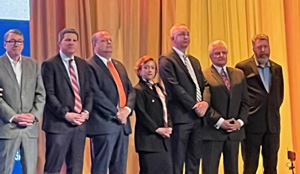 Virginia Credit Union League President/CEO Carrie Hunt with other League presidents.