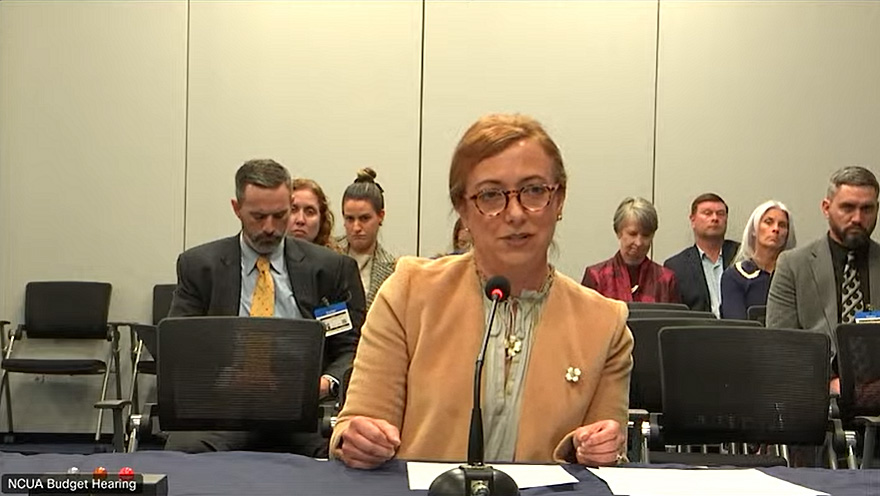 League President/CEO Carrie Hunt testified today during the NCUA's budget hearing. 