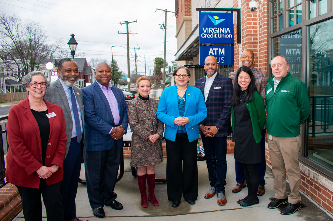 Members of Virginia Credit Union's Board of Directors and Staff, as well as League President/CEO Carrie Hunt met Thursday at VACU's Church Hill Branch in Richmond.