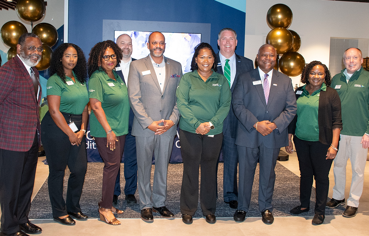 Virginia Credit Union's Church Hill branch staff, board members and Virginia Credit Union leadership.