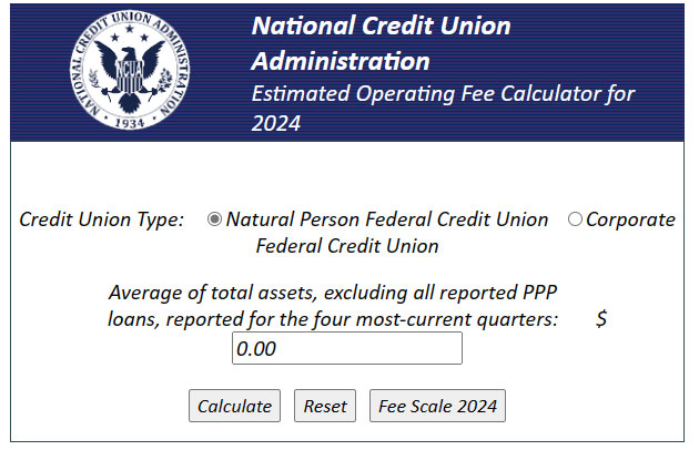 Fee calculator