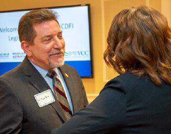 Del. David Reid was among the lawmakers attending an event for CDFIs co-hosted by the Virginia Credit Union League.